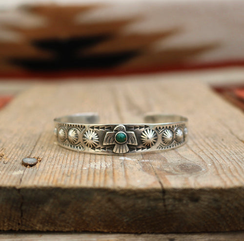 VINTAGE Fred Harvey Thunderbird cuff / bracelet